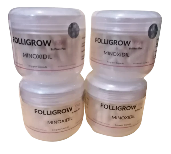 Folligrow Fem 360 Cápsulas; presentación de 4 paquetes de cápsulas.